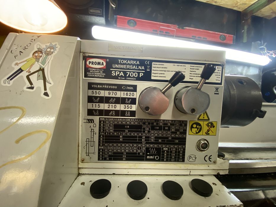 Tokarka uniwersalna SPA700P PROMA Czeska