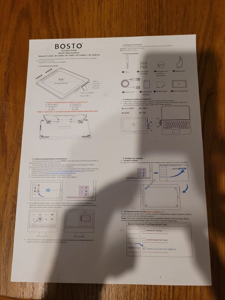 BOSTO Tablet Graficzny