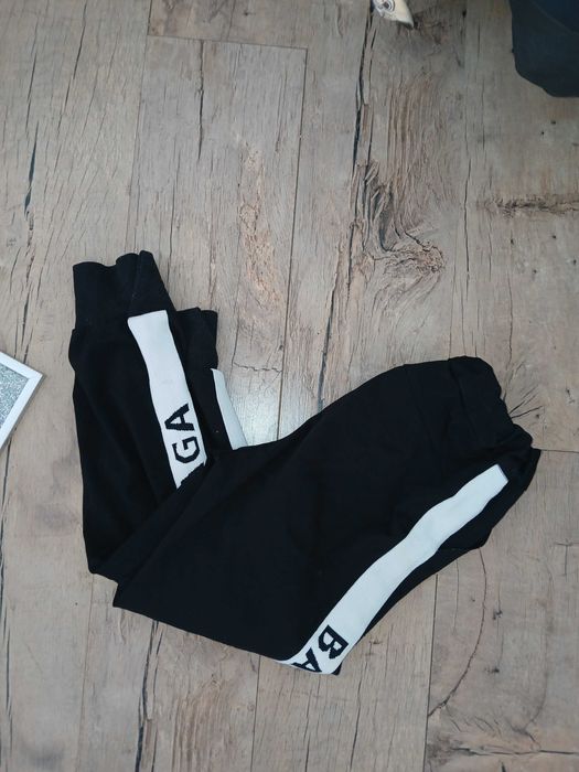 Czarne spodnie z napisem Balenciaga L (S)