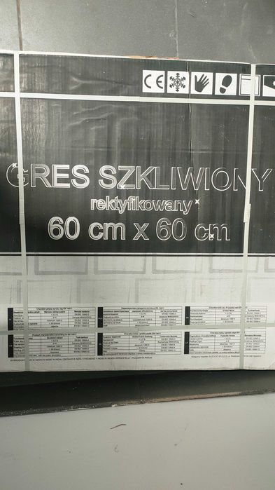 Gress Cemento Silver 60x60 nowe Połysk 1,44m2x3