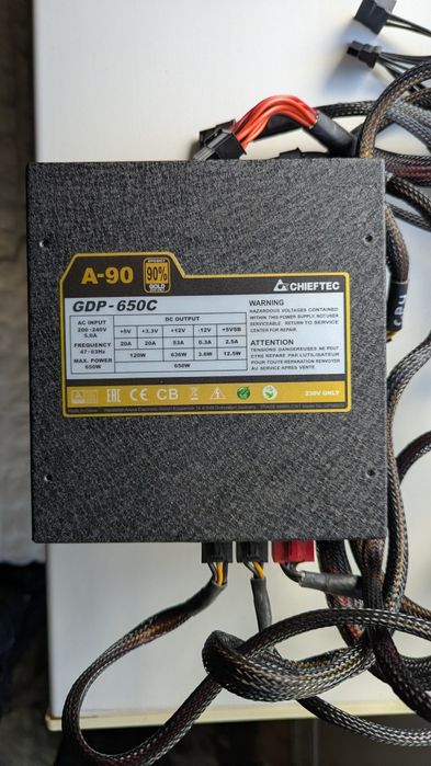 Блок живлення CHIEFTEC A-90 650w б/в