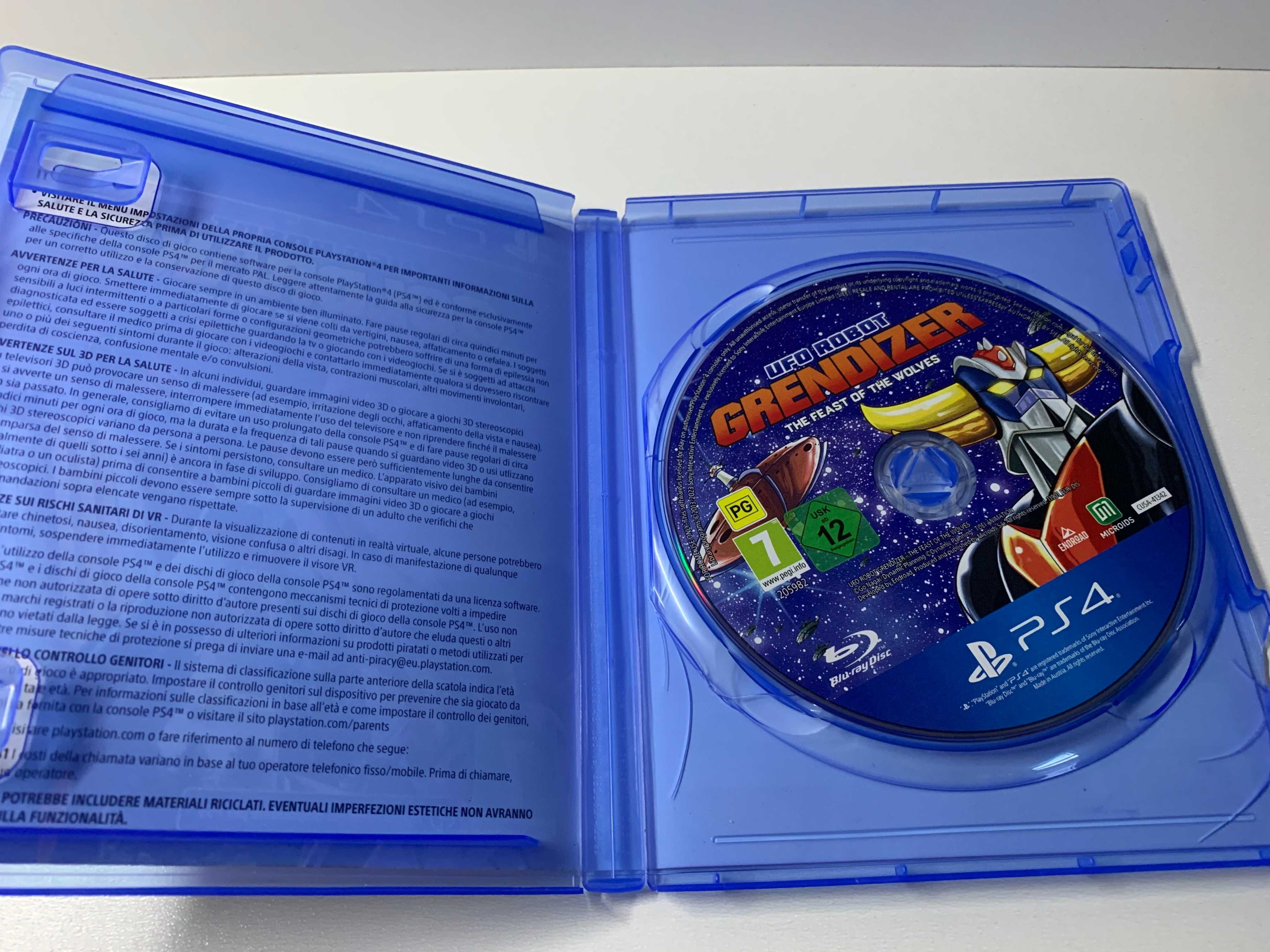 Sony Playstation 4 PS4 UFO Robot Grendizer The Feast Of The Wolves