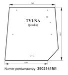szyba tylna Massey Ferguson MF 6110, 6120, 6130, 6140, 6150, ACX067i