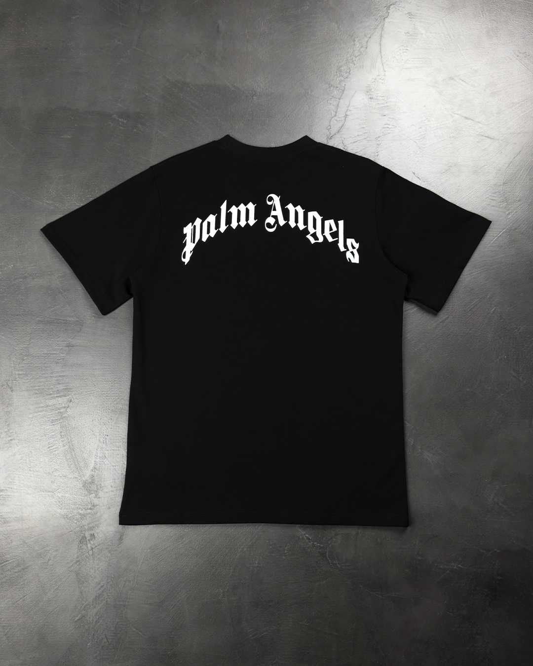 Футболка Palm Angels White Shark Classic Tee Black