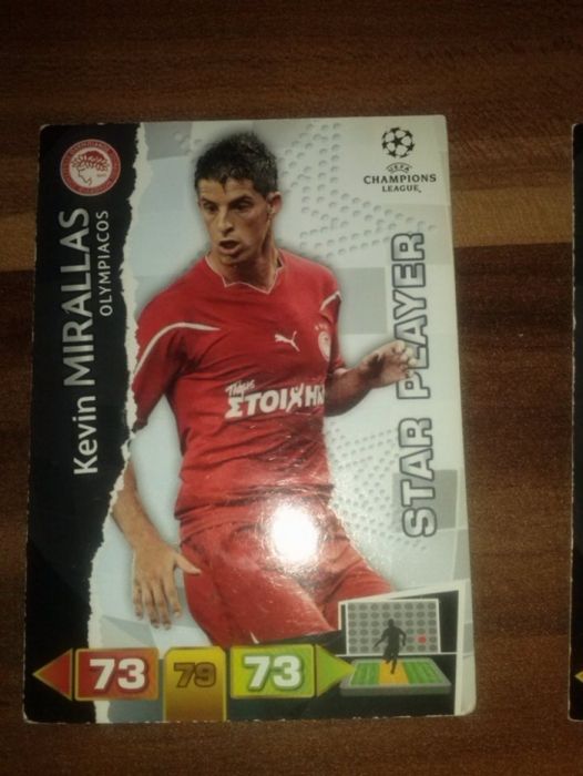 OLYMPIACOS karty piłkarskie kolekcjonerskie Panini -Champions 2011/12