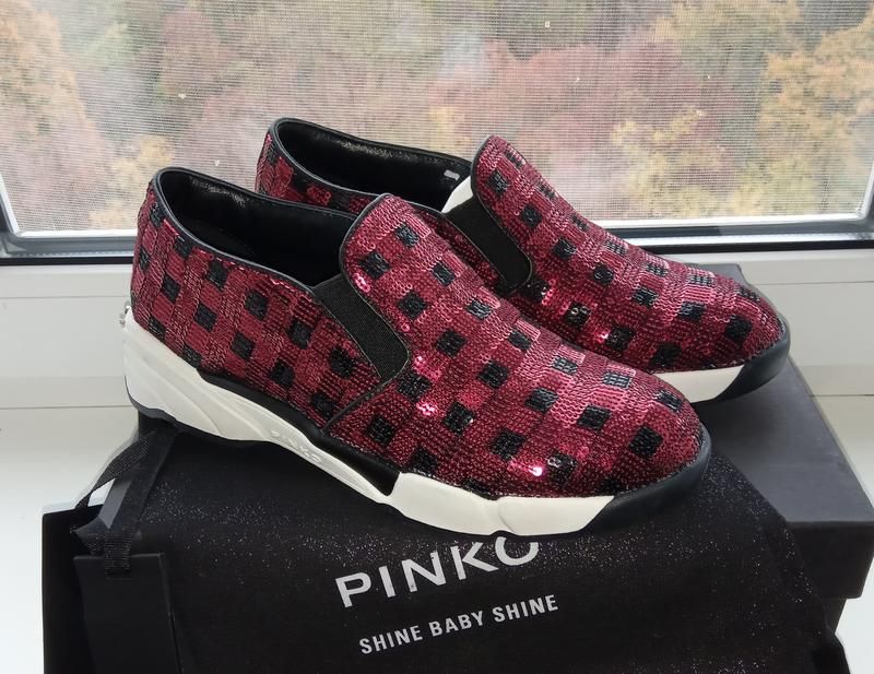 Сникерсы Pinko Италия, р.38 на 37-37,5. Новые кроссовки, кеды