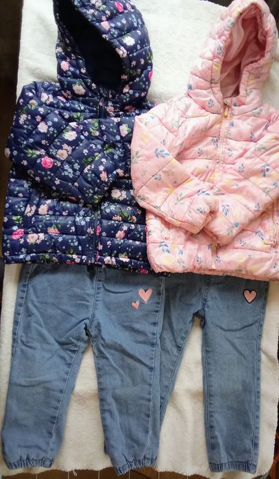 Теплі речі на дівчинку 86-98 куртка джинси лосіни светр світшот фліска