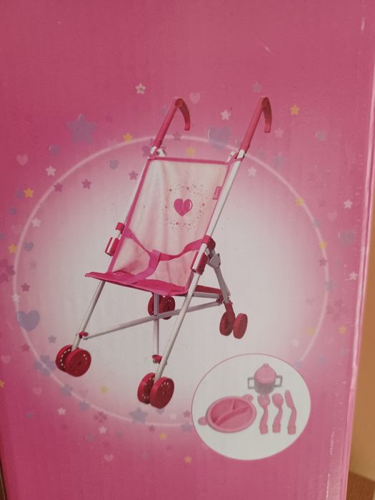 Wózek spacerowy składany dla lalek.