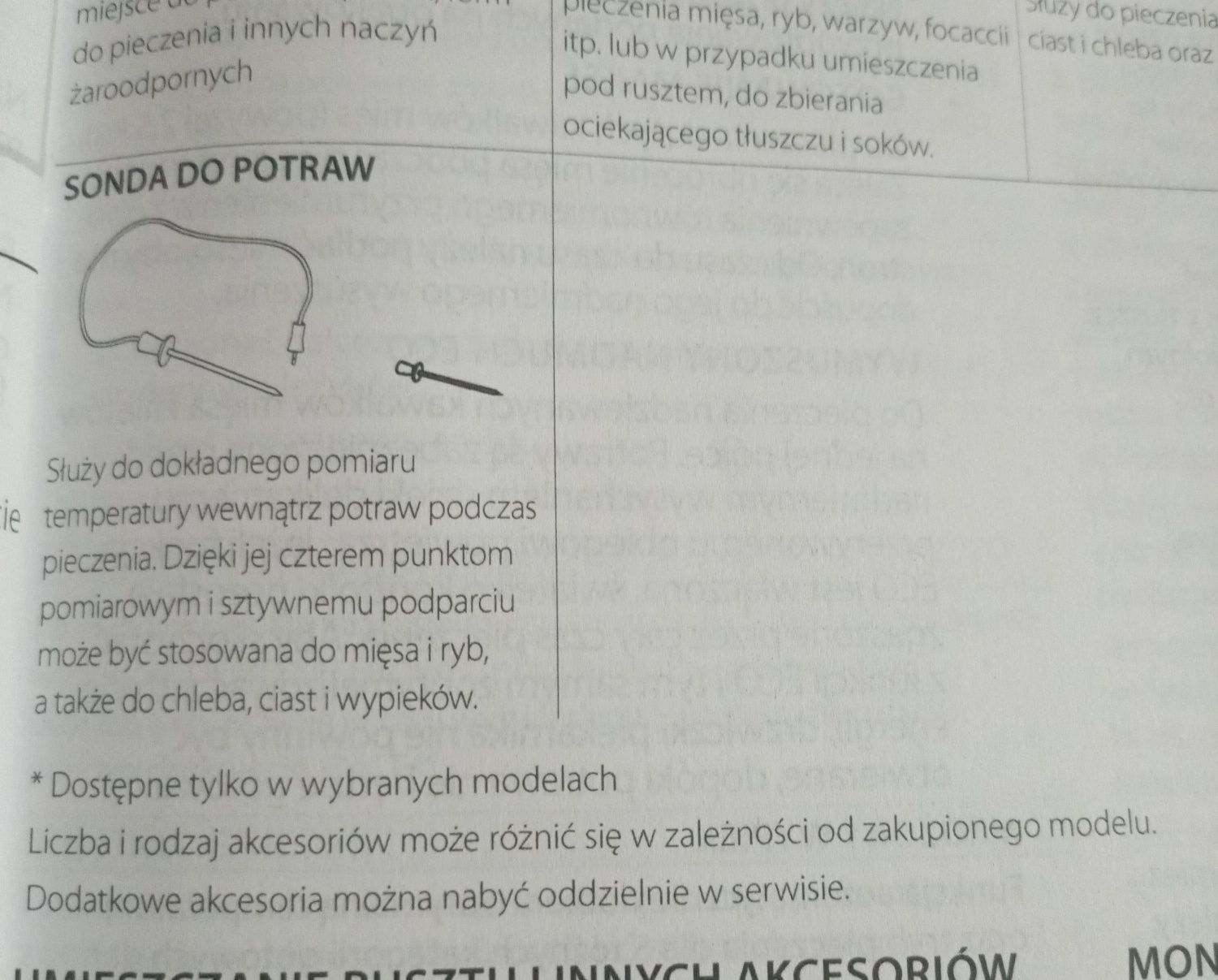 Sonda do piekarnika Whirlpool mięsa/ryby