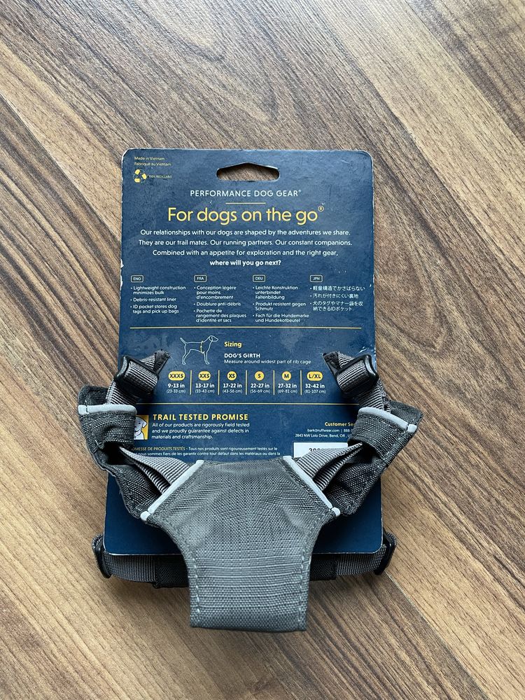 Szelki dla psa. Ruffwear. XXS. Szare.