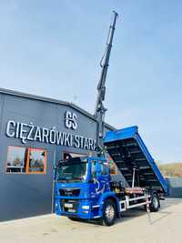 MAN TGM TGL TGS 18.250 // E6 // wywrotka + HDS HMF 12,6m z pilotem // 4x2 // energetyka // budowlanka // kiper wywrot żuraw dzwig kran Crane