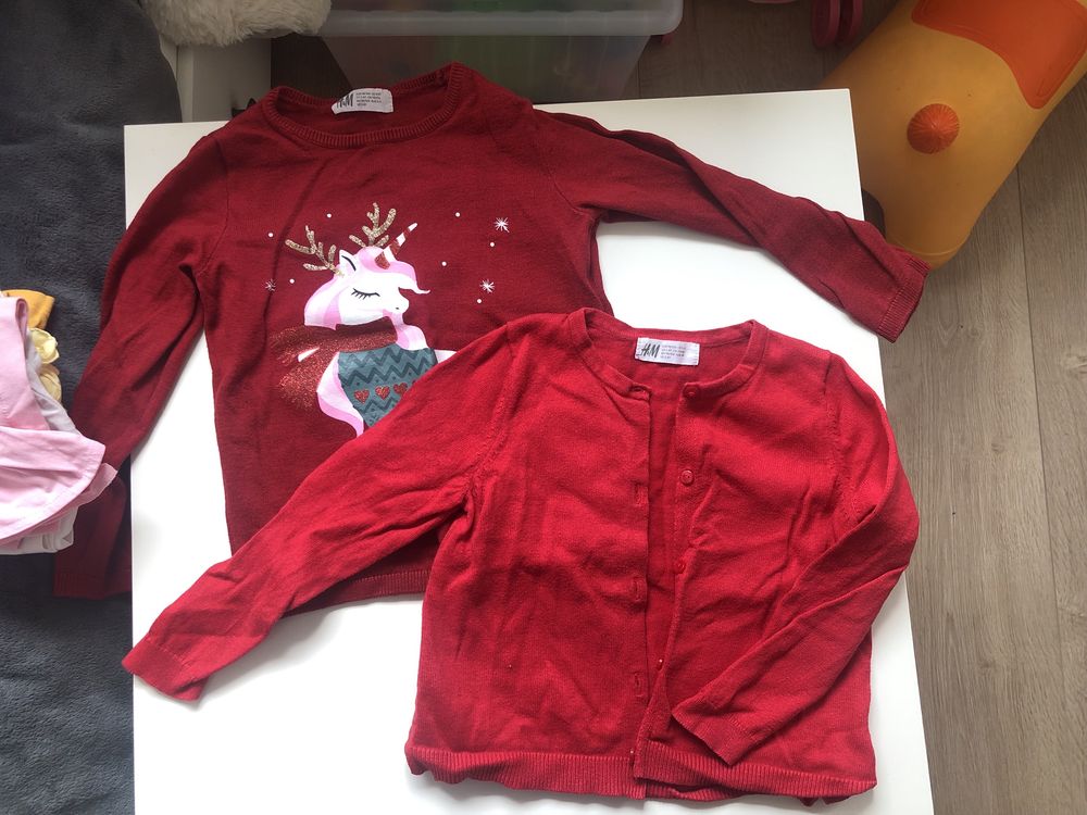 Sweter h&m, swiateczny, 98