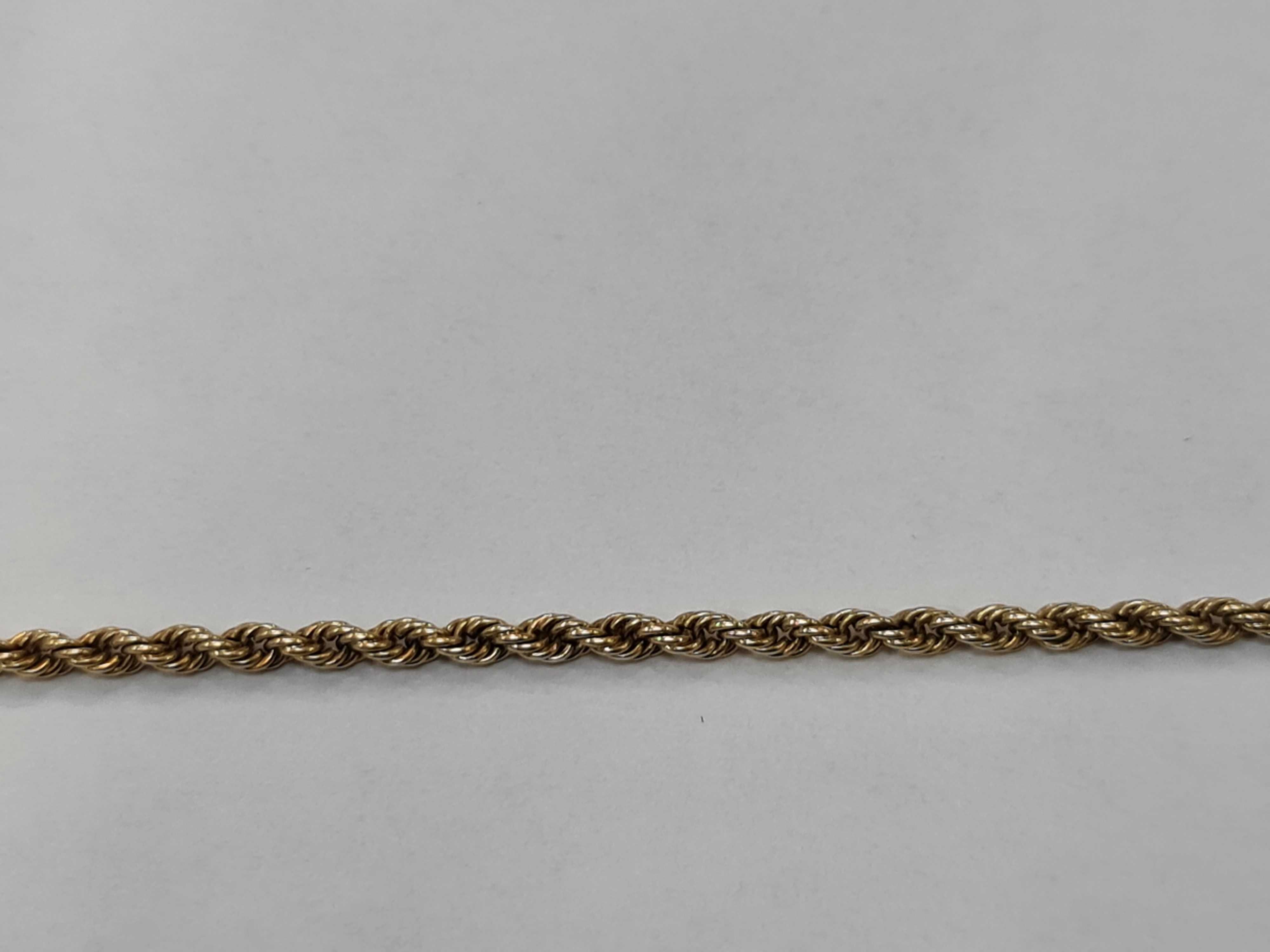 Ciekawa złota bransoletka damska/ 585/ 4.26 gram/ 19cm