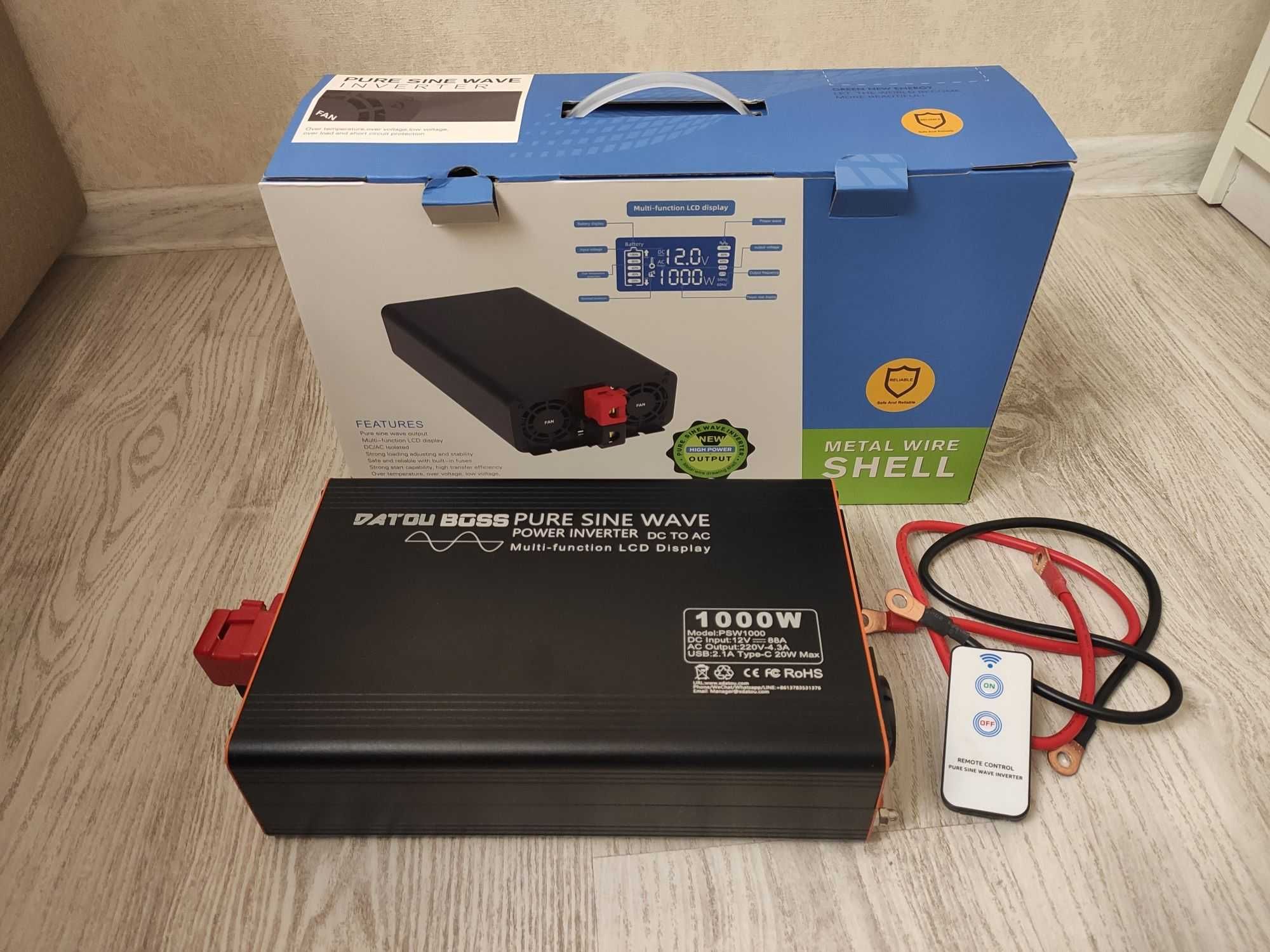 Інвертор чистого синусу DATOUBOSS PSW-1000