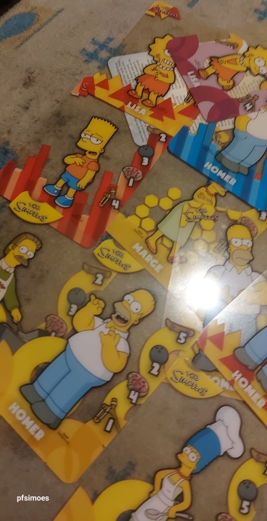 Cromos The Simpsons e Cartoon Network