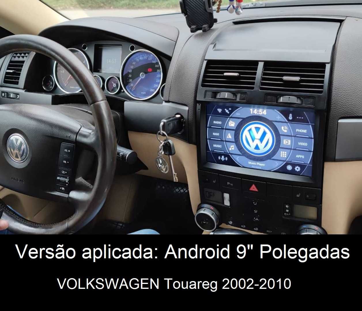 Rádio 2DIN 9" • Volkswagen VW TOUAREG (2002 a 2018) • Android [4+32GB]