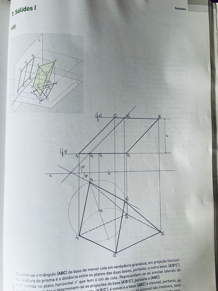 Geometria Descritiva  Livros de Exercicios