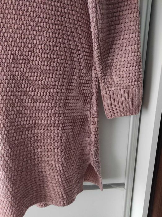 Sukienka sweterkowa dzianinowa Sinsay XS brudny róż