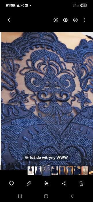 Piękna nowa sukienka koktajlowa marki Chi Chi London, model April.