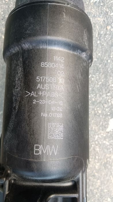 Trocador carcaça corpo filtro de óleo BMW g20