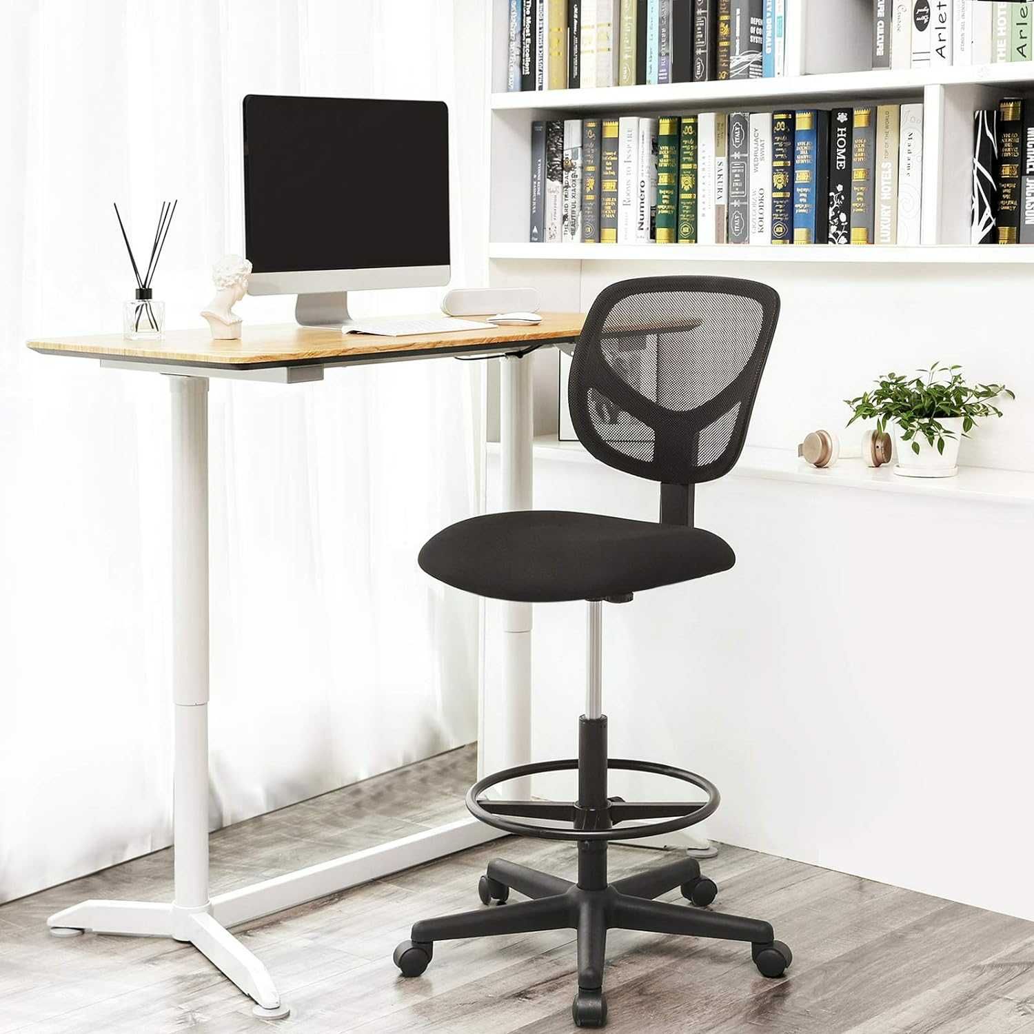5M4 -20% fotel biurowy krzesło biurowe do biurka stojącego 120KG