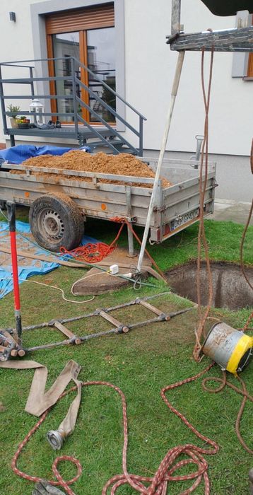 Czyszczenie studni odmulanie pogłębianie przyłącza wodno kanalizacyjne