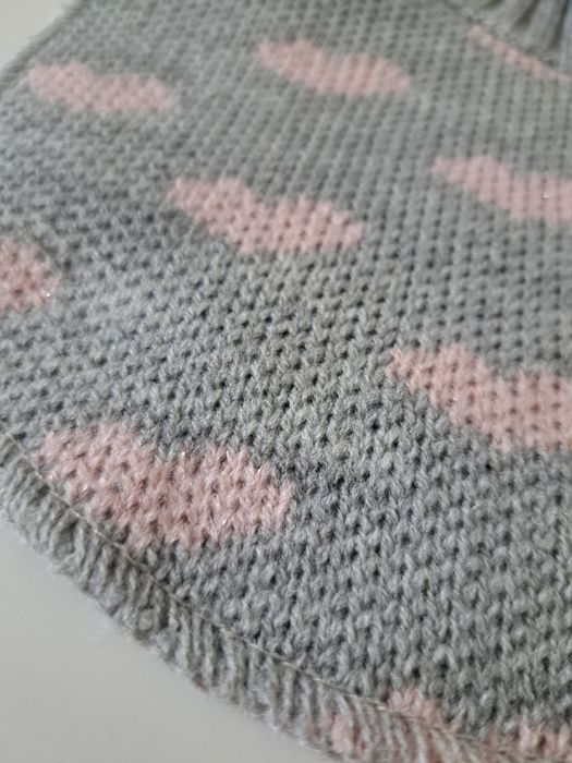 Komin sweterkowy golf serduszka 5.10.15 nowy