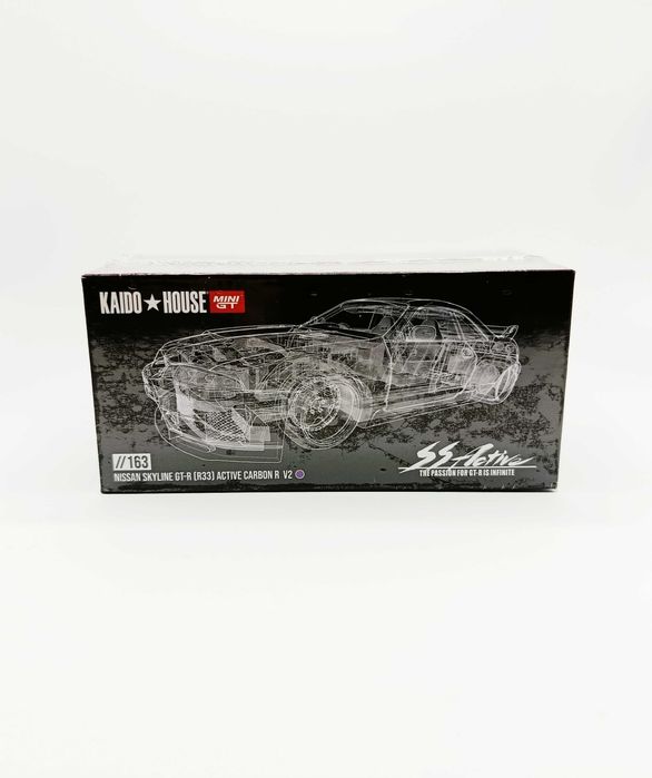 Mini GT x Kaido House Nissan Skyline GT-R R33 Active Carbon R V2