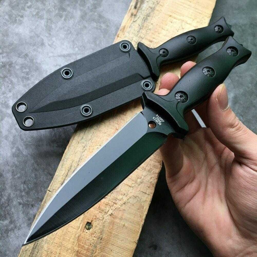 Nóż FullTANG taktyczny SZTYLET + kabura ABS Survival 8CR13 zbijak ND38