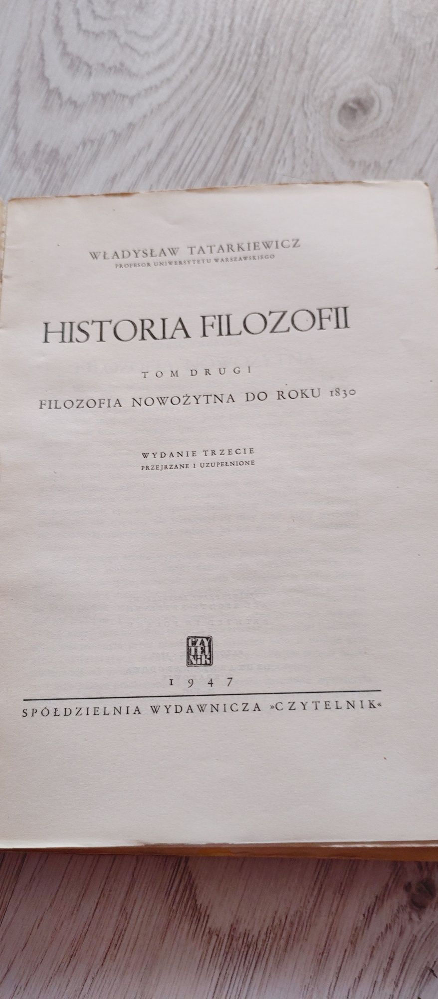 Książki historia filozofii Tatarkiewicz