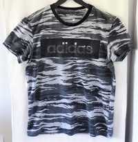 T-shirt ADIDAS rozm. M bluzka moro szara