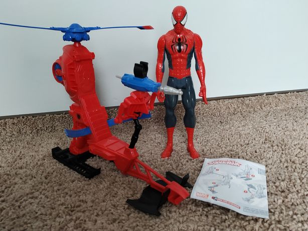 Spiderman i helikopter