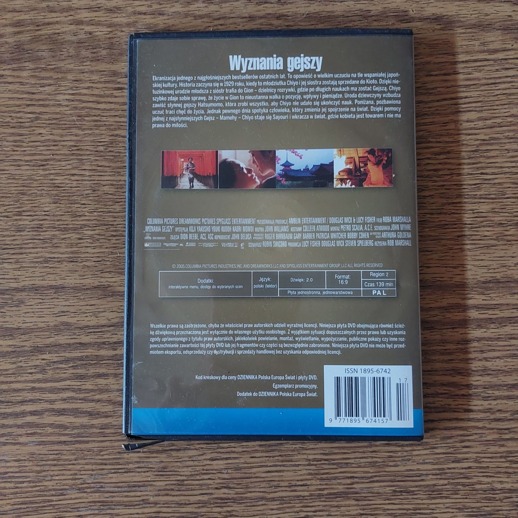 Wyznania Gejszy film dvd