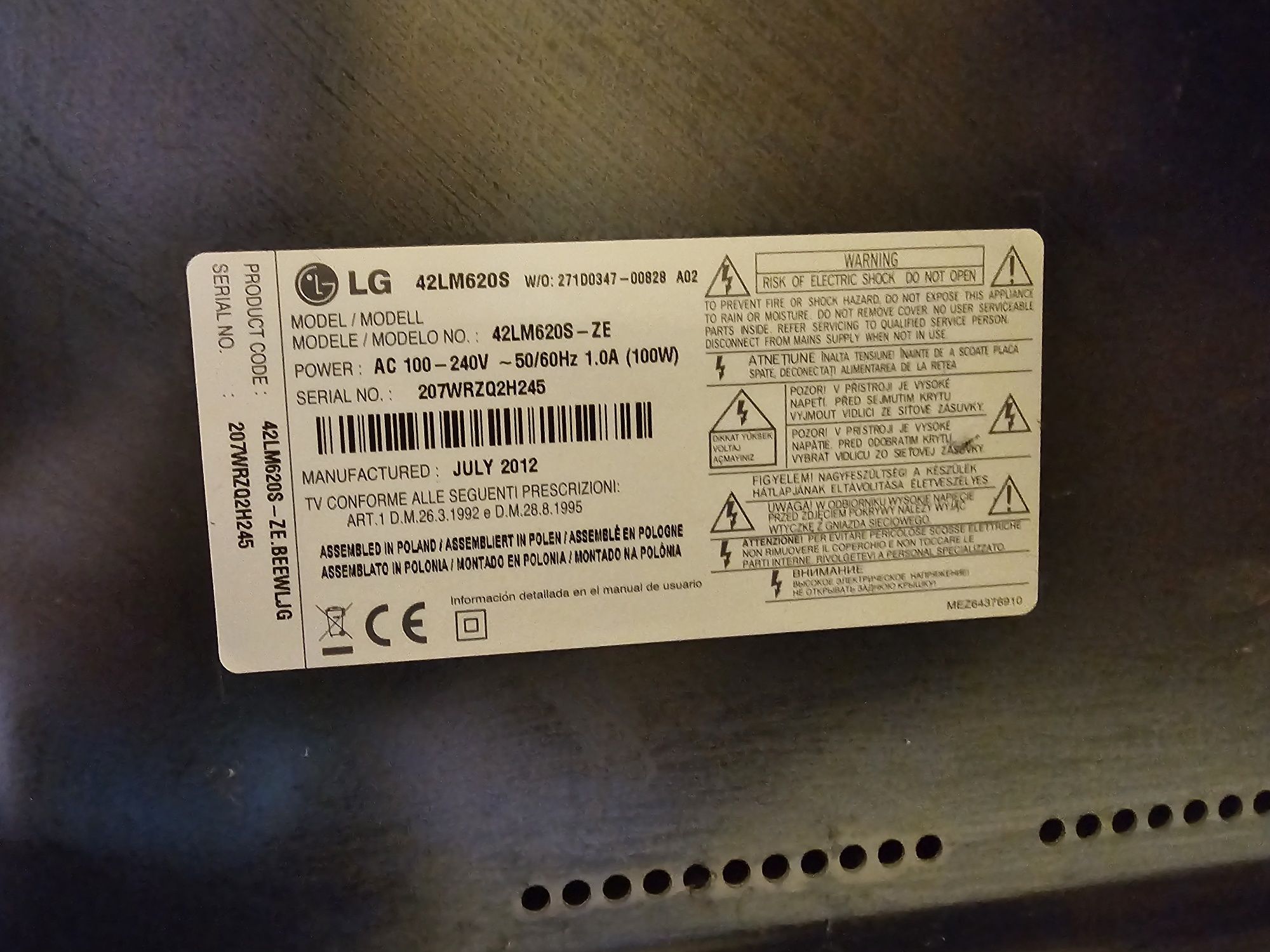 Telewizor LG 42" LED 3D Smart TV + Uchwyt ścienny!
