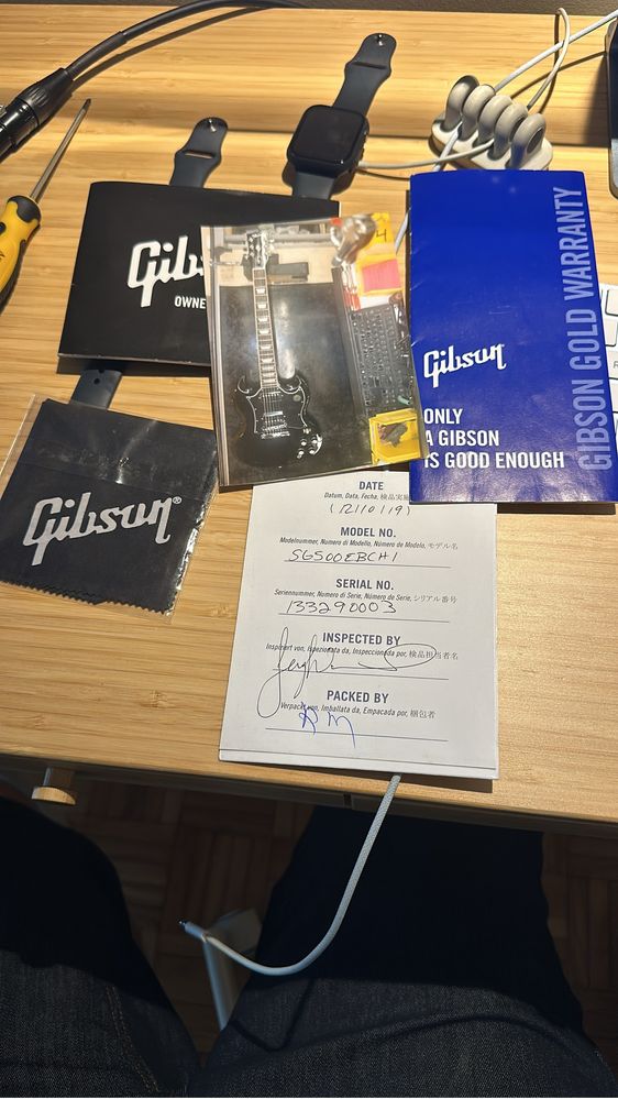 Guitarra Gibson SG Standard Ebony 2019