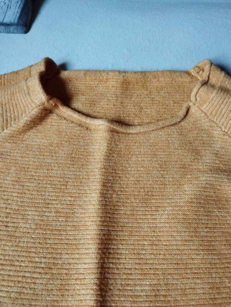 Sweter sweterek M 38 musztardowy