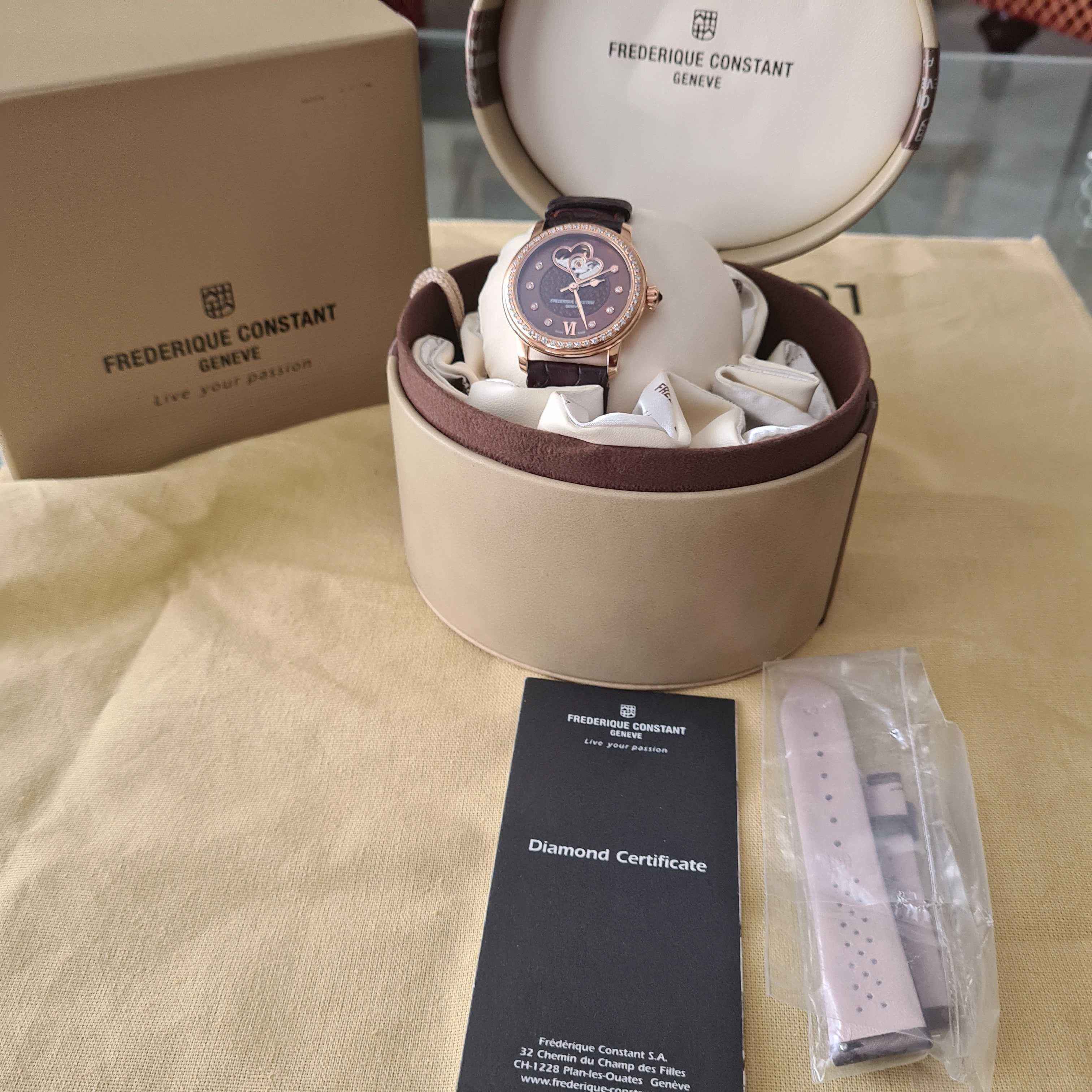 Szwajcarski luksusowy zegarek Frederique Constant Damski automatyczny