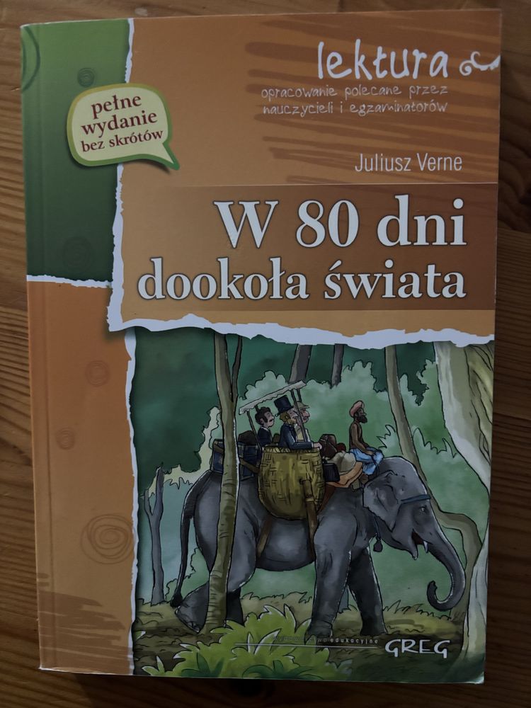 Książka z OPRACOWANIEM - W 80 dni dookoła świata