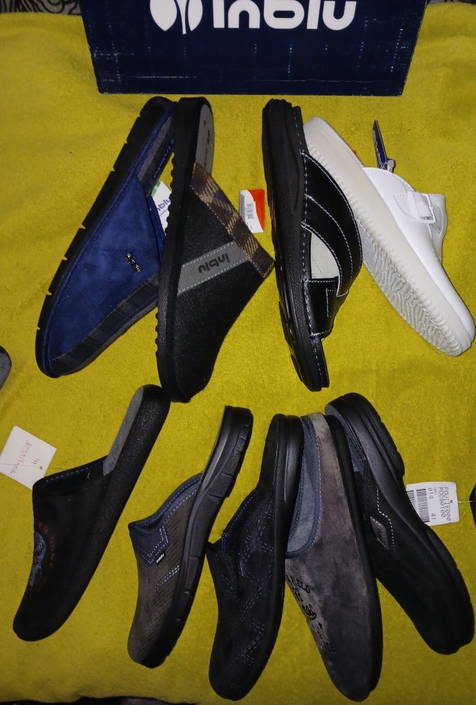 Тапочки Inblu, кожа, замша р.38,39,40,41,42,43,44,45,46