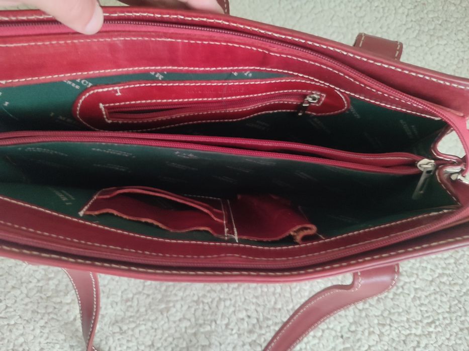 Дуже якісна шкіряна жіноча сумка із Італії