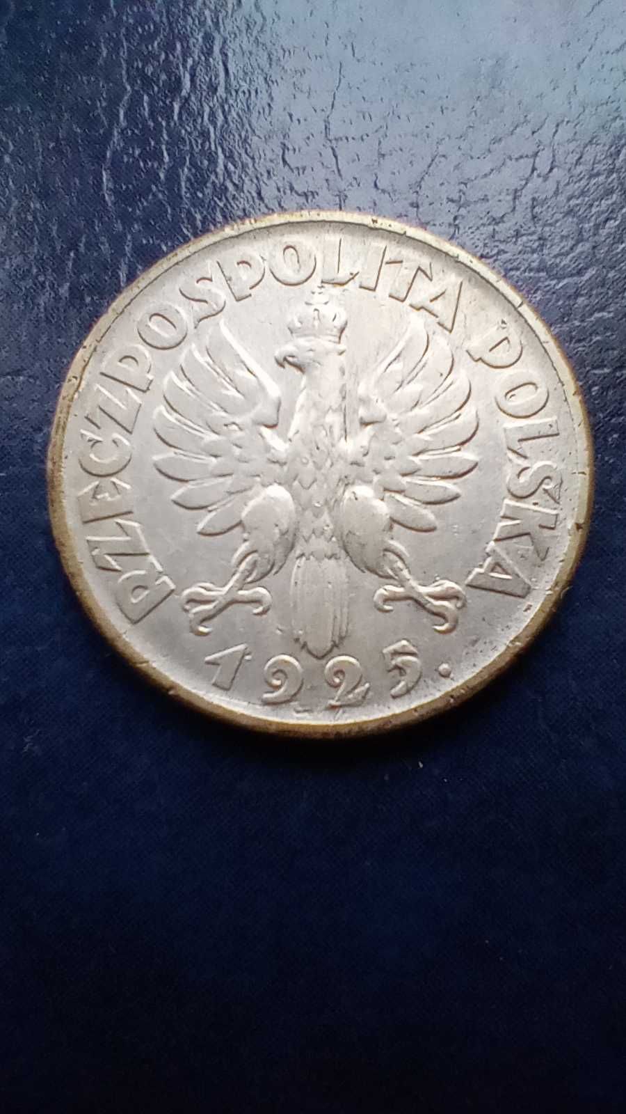 Stare monety 1 złoty 1925 2RP srebro PIękna