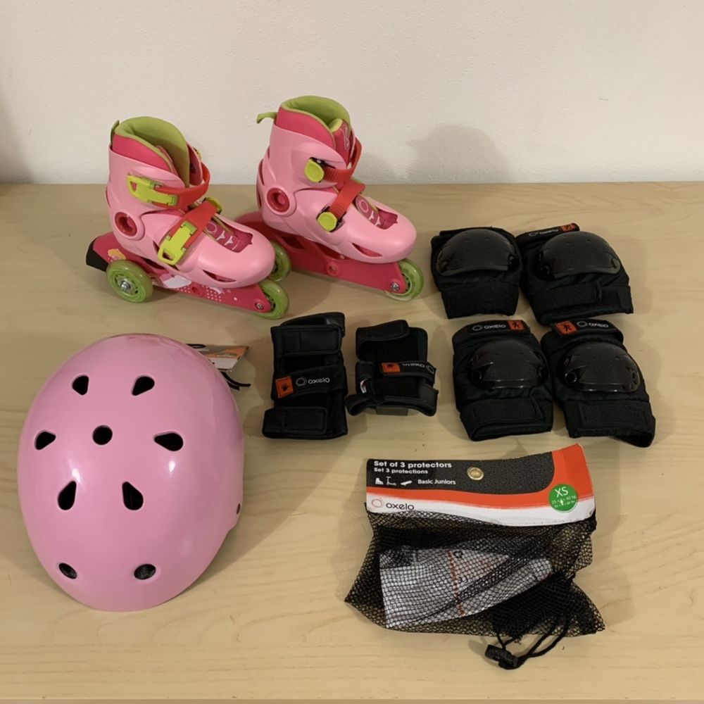 Patins + Equipamento de Proteção