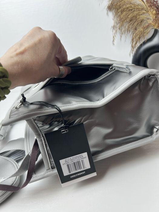 Сумка шопер DKNY сріляста сіра