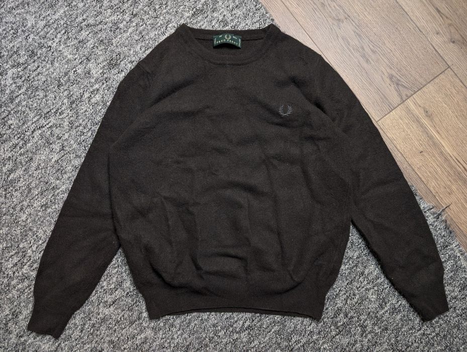 Шерстяний светр Fred Perry casual Italy y2k 100% вовна