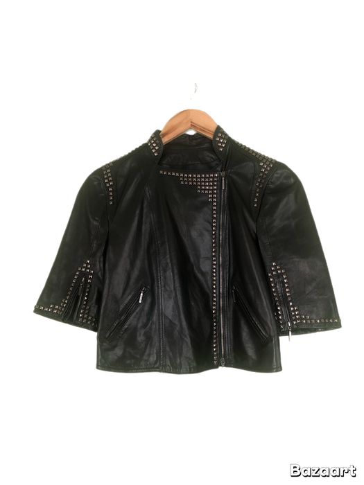 Шкіряна куртка Plein Sud вінтаж