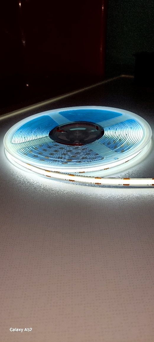 Светодиодная лента COB 12v. 320 led/m.  Белый  холодный  6500К.