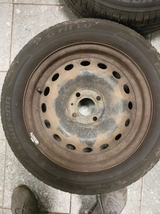 Opony 185/60/R15 letnie 15 cali z felgami stalowymi do renault clio