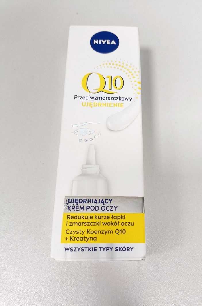 Nowy, przeciwzmarszczkowy, ujędrniający krem pod oczy Nivea Q10- 15 ml