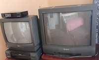 2 Телевізори, відеоплеєр,т2 на запчастини