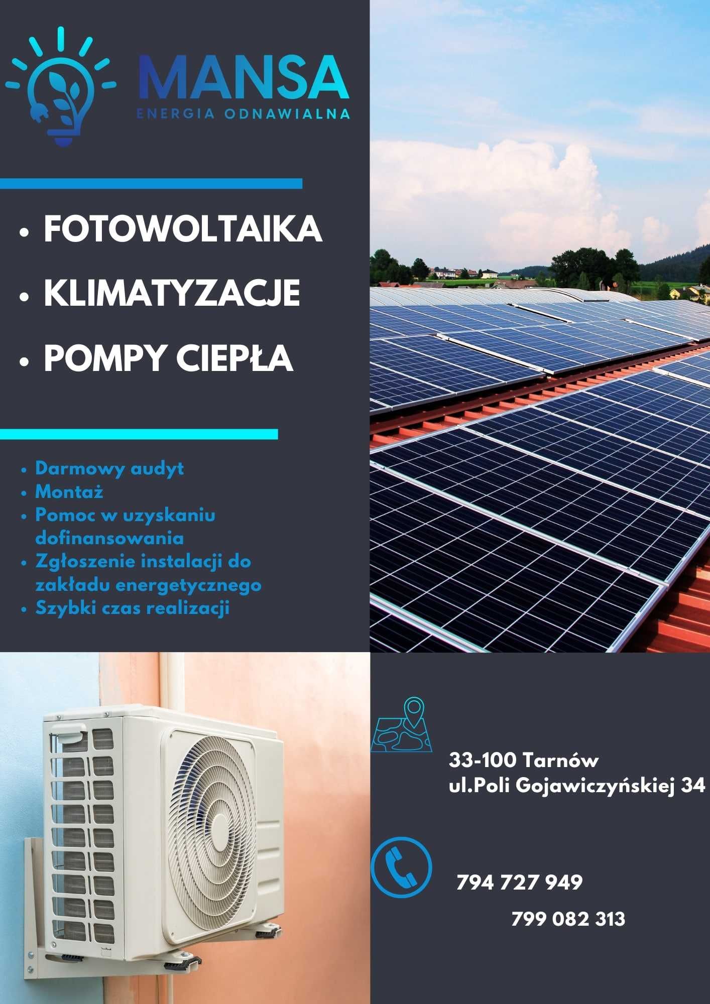 Montaż Fotowoltaiki / Klimatyzacji / Pomp Ciepła